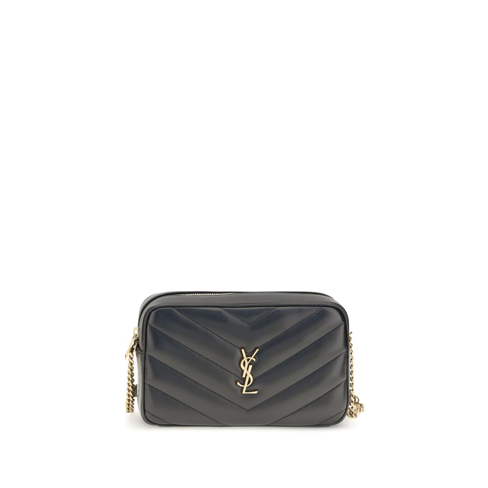 Saint Laurent Black Lamb Ovis Aries Shoulder Bag