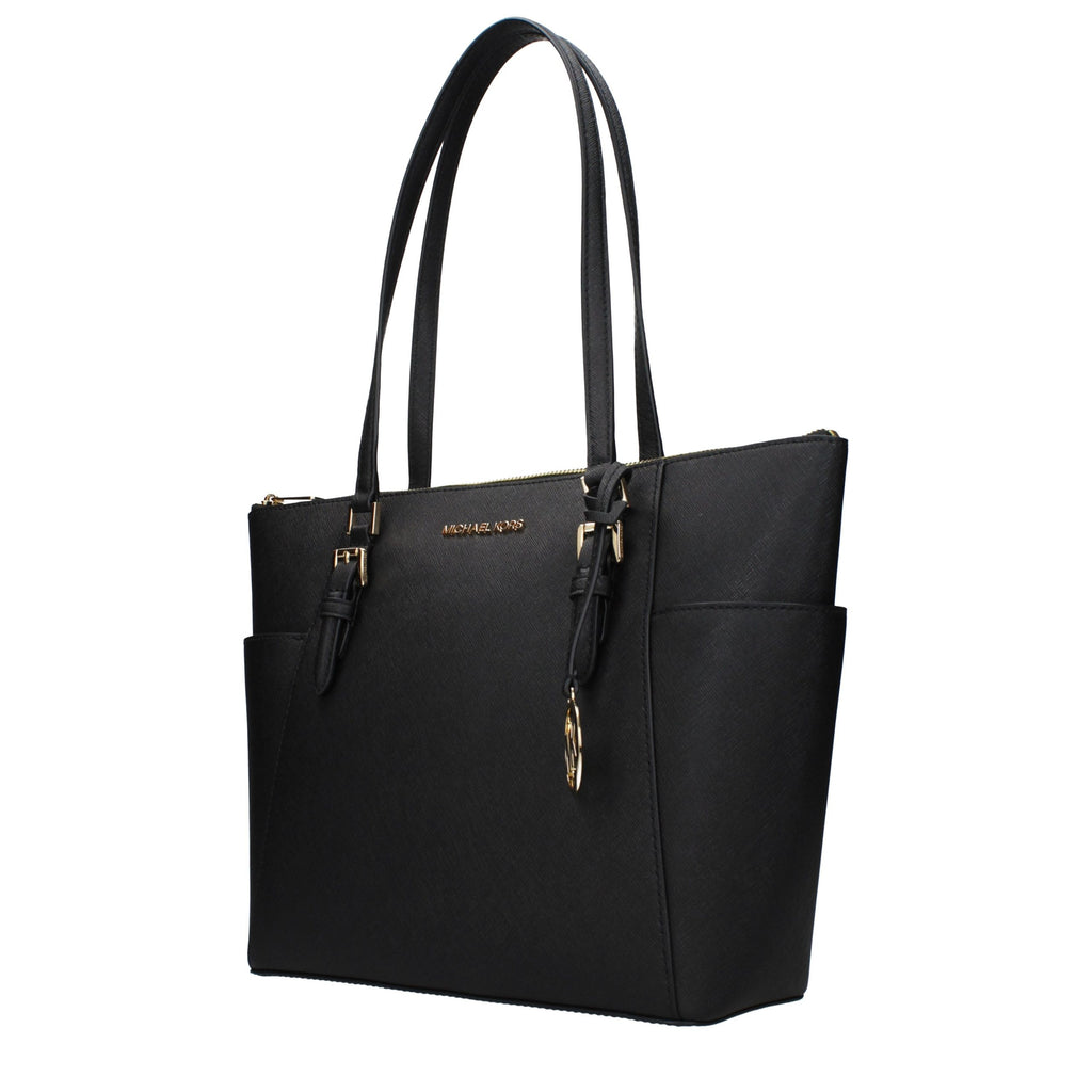 Michael Kors Black Leather Shoulder Bag