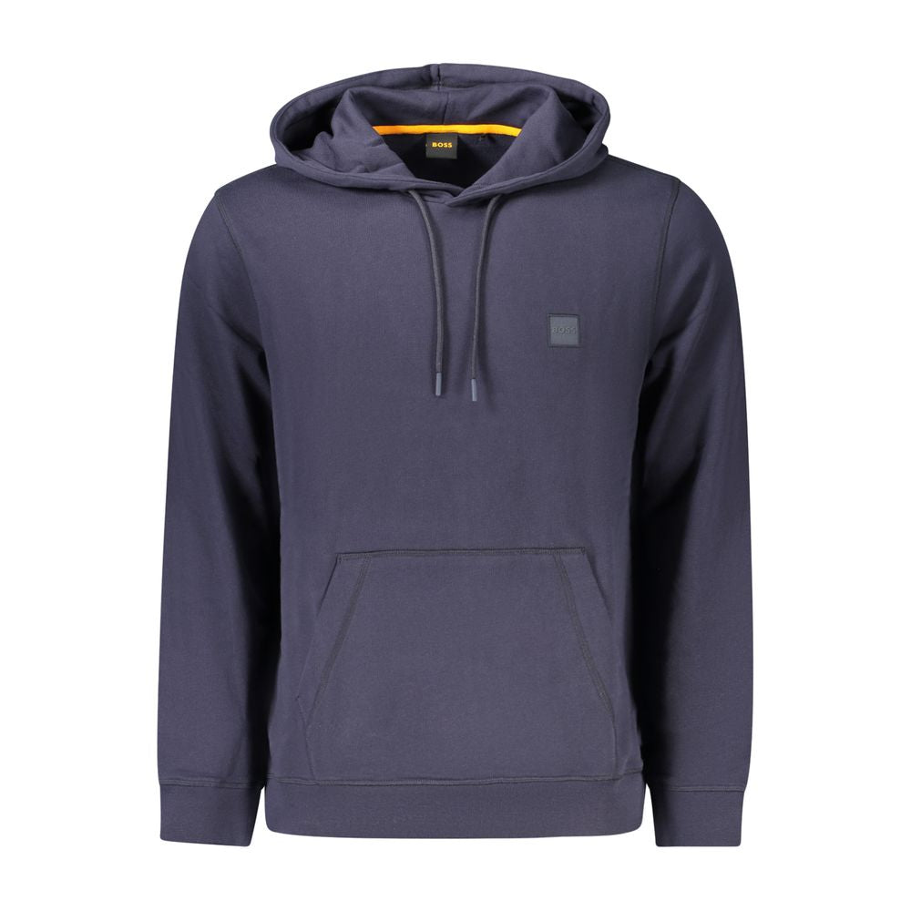 Hugo Boss Blue Cotton Men's Hoodie