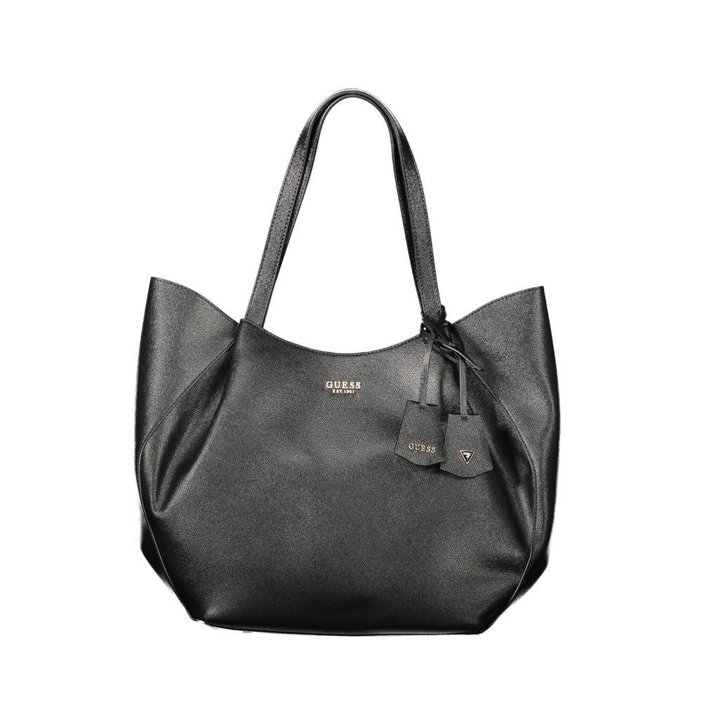 Guess Jeans Nero Poliuretano Women Handbag