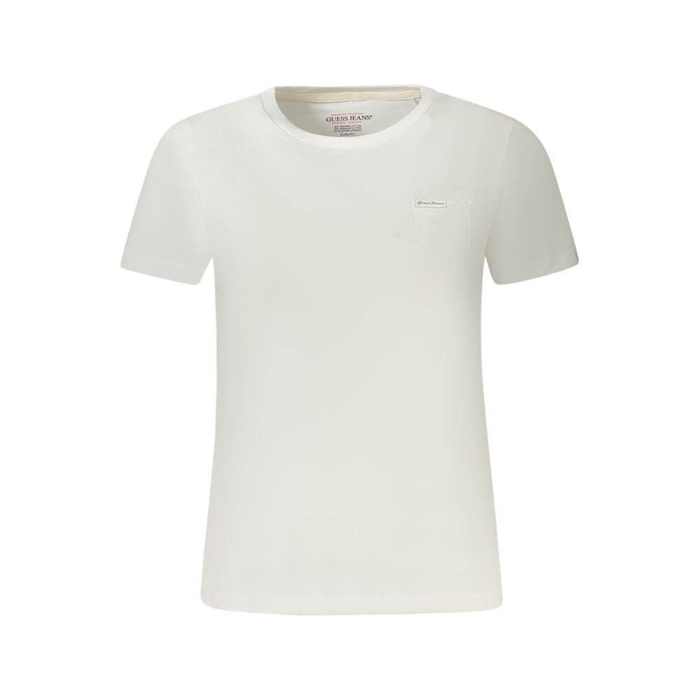 Guess Jeans Bianco Cotton Women T-Shirt