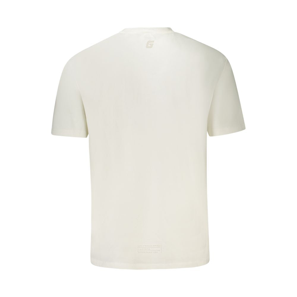 Guess Jeans White Cotton Men T-Shirt
