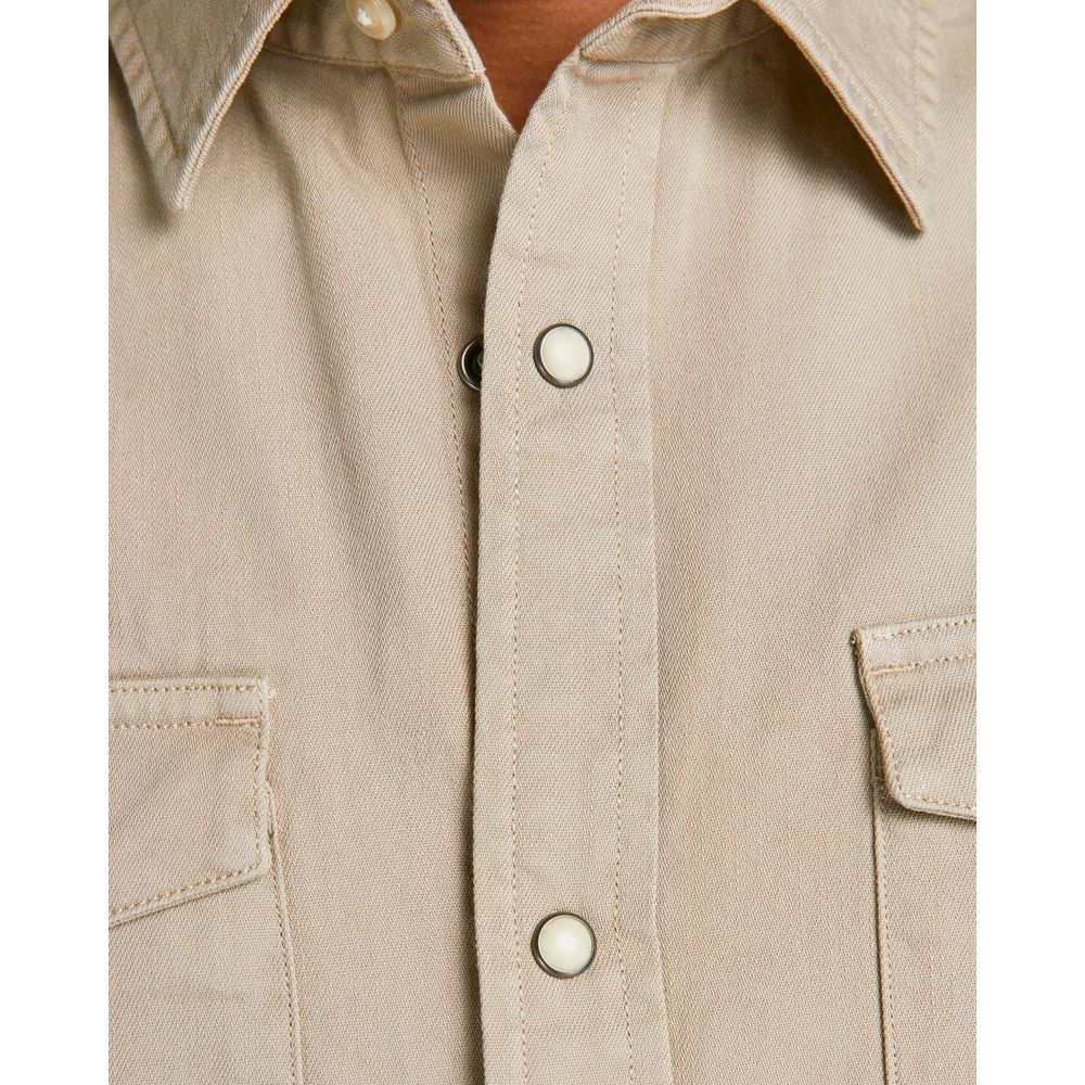 Jack Jones Beige Denim Shirt