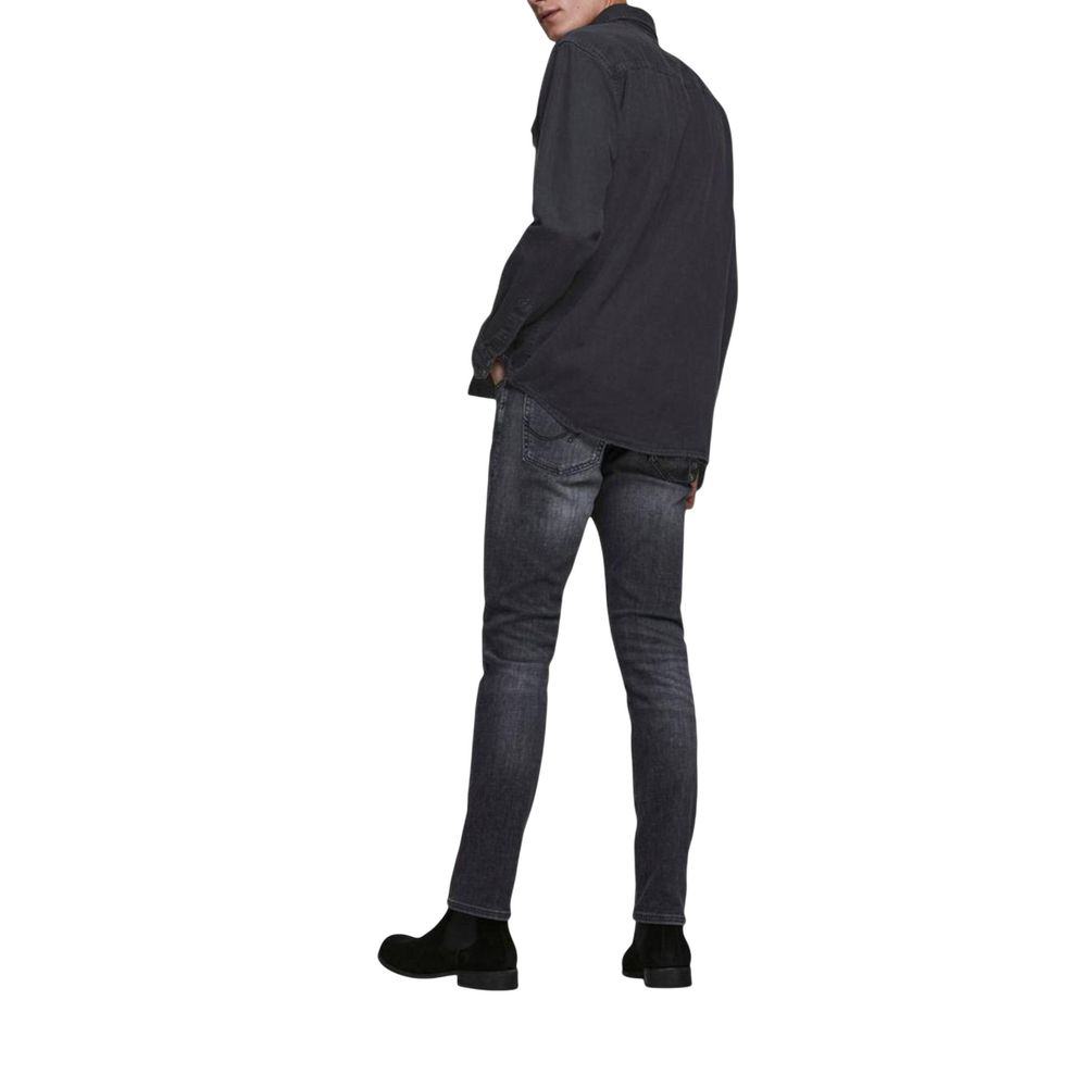 Jack Jones Black Denim Shirt