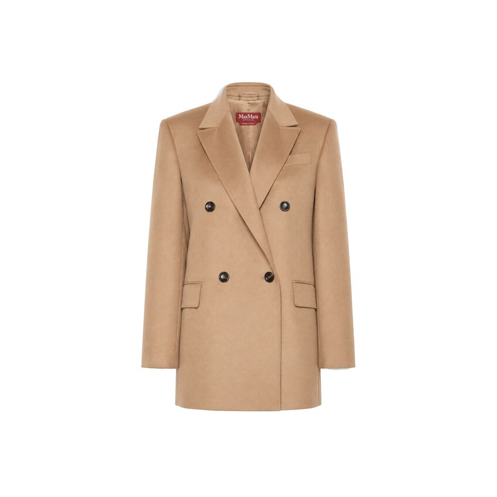 Max Mara Brown Virgin Wool Coat