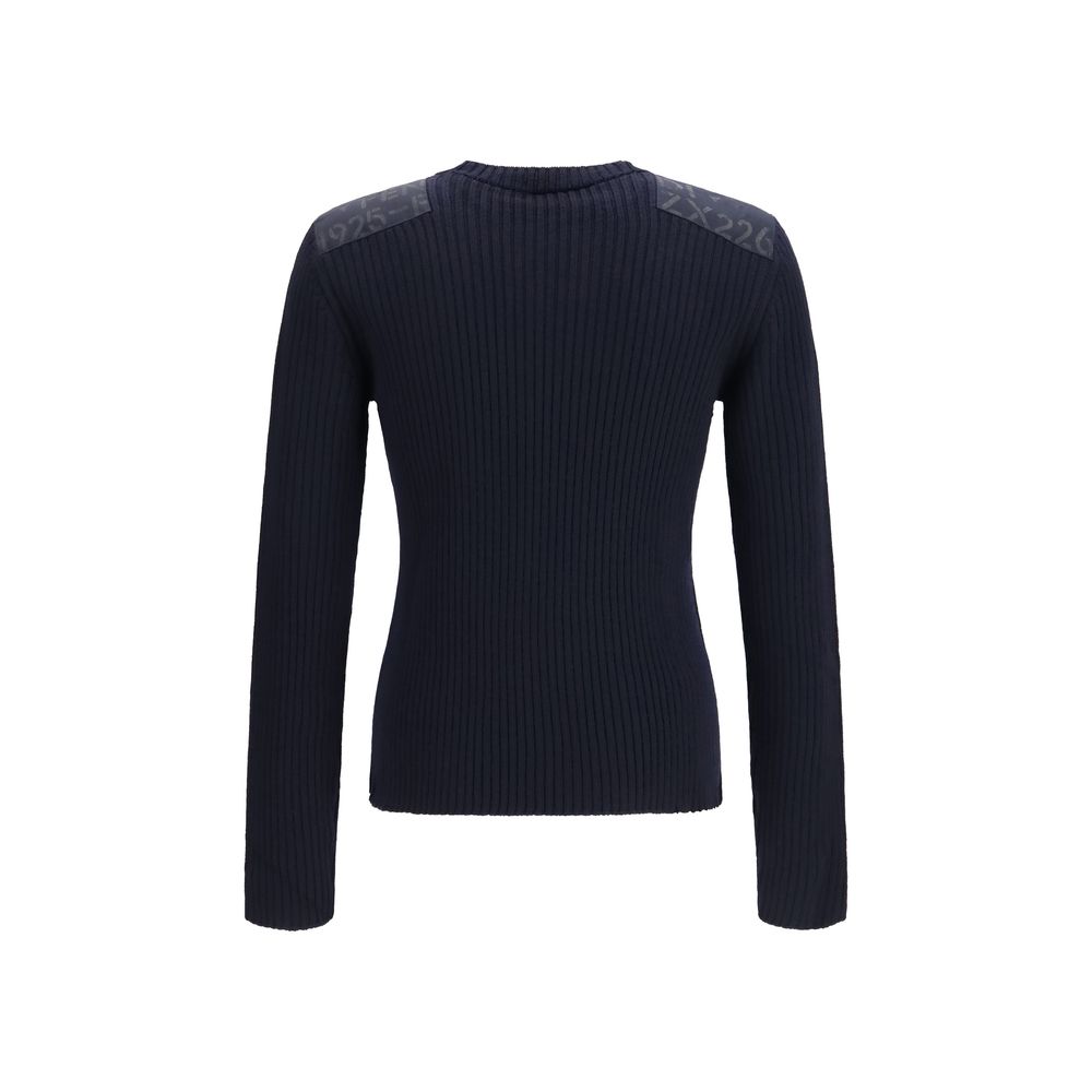 Fendi Blue Wool Oves Aries Sweatshirt