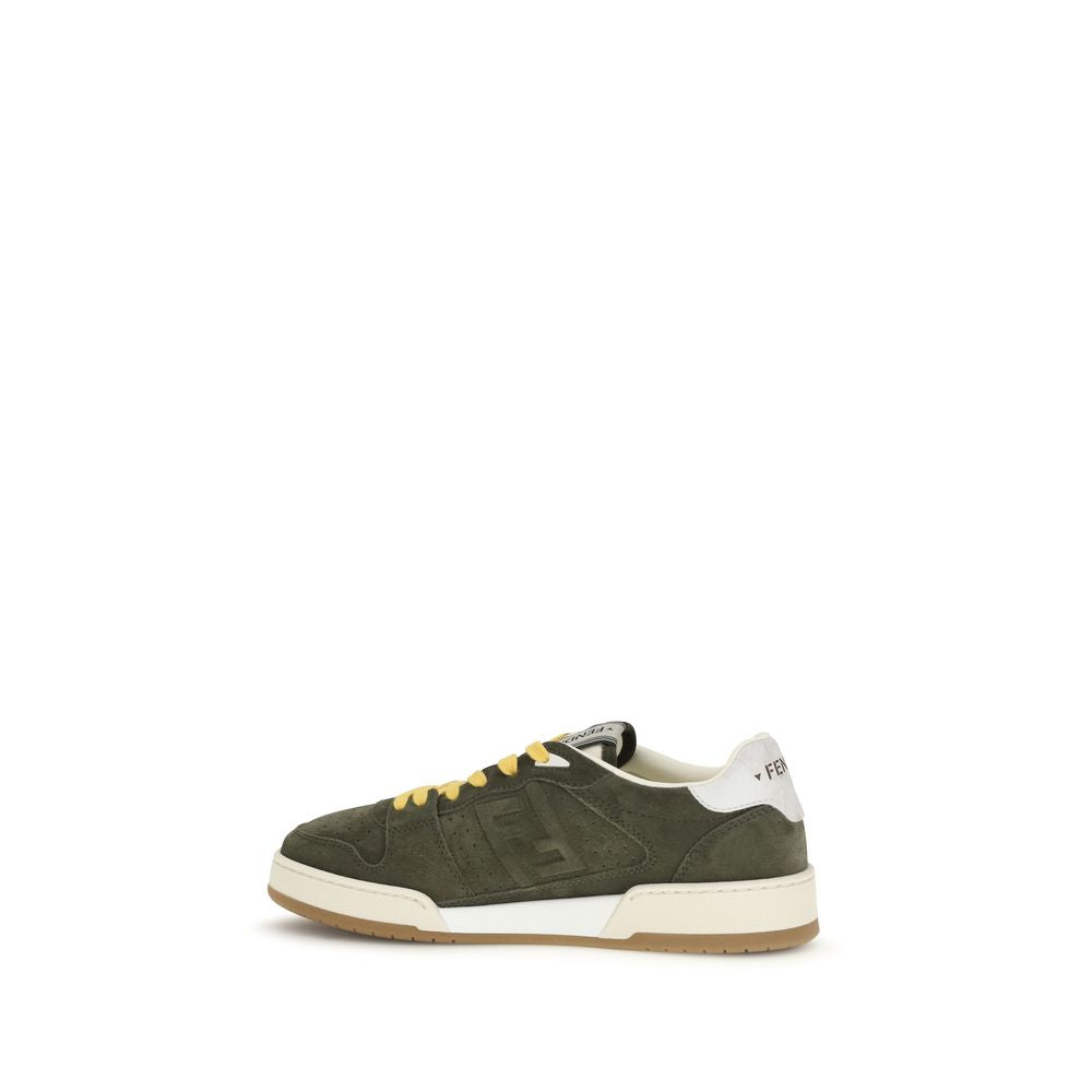 Fendi Bicolor Calf Leather Bos Taurus Low Top Sneakers