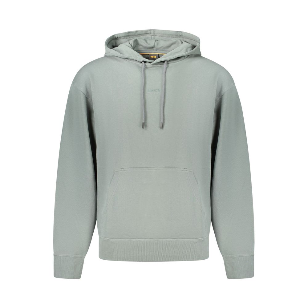 Hugo Boss Green Cotton Men's Sweatshirt