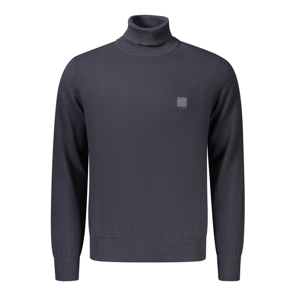 Hugo Boss Blue Cotton Men's Sweater