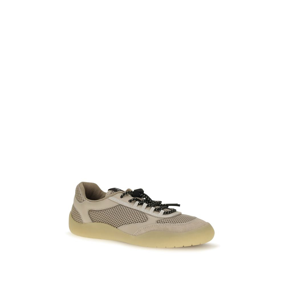 Prada Beige Viscose Athletic Sneakers
