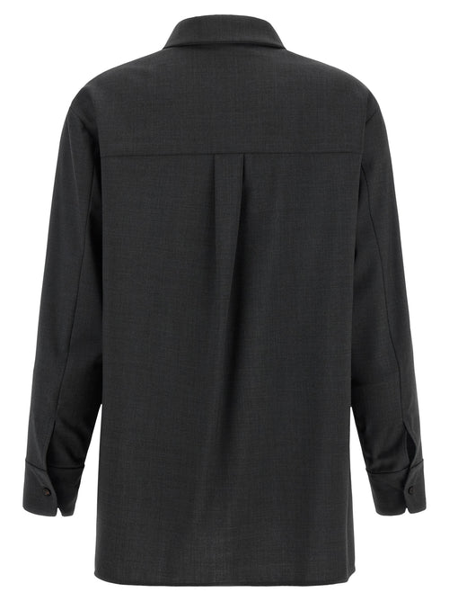 'S Max Mara Gray Wool Blouse