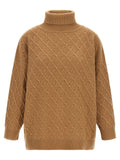 Max Mara Beige Wool Cardigan