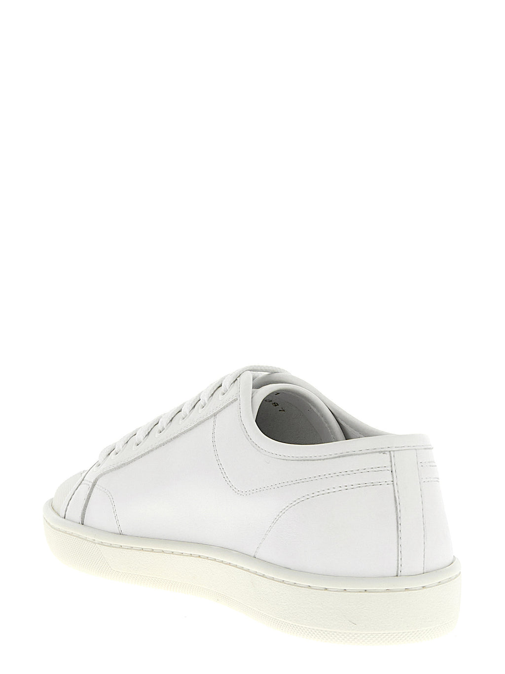Saint Laurent White Calfskin Low Top Sneakers