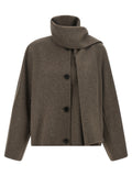 'S Max Mara Brown Wool Full-Length Jacket
