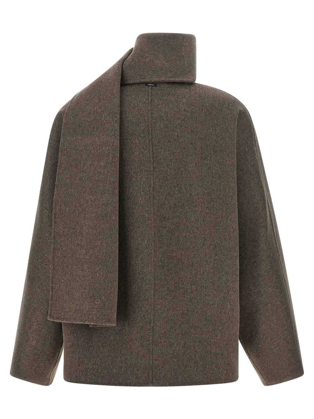 'S Max Mara Brown Wool Full-Length Jacket