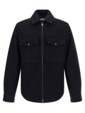 Moncler Blue Virgin Wool Blouse