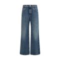 Brunello Cucinelli Blue Cotton Relaxed Fit Jeans