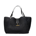 Tom Ford Black Raffia Shoulder Bag