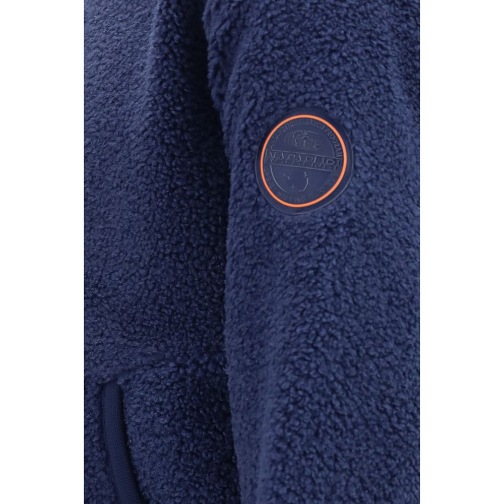 Napapijri Blue Recycled Polyester Sweatshirt