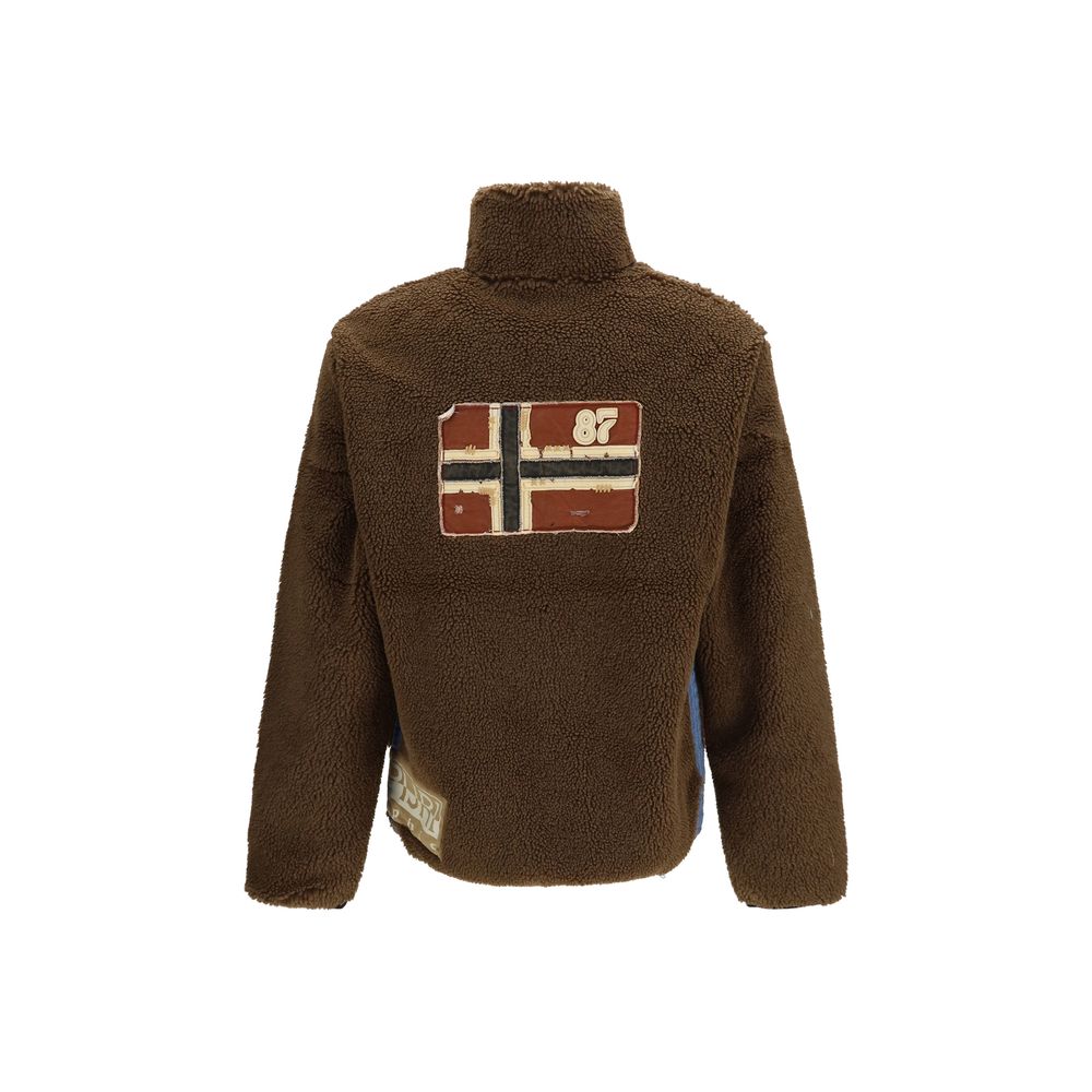 Napapijri Brown Polyester Sweatshirt