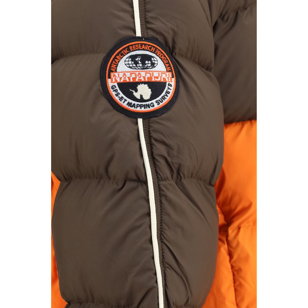 Napapijri Multicolor Recycled Polyester Full-Length Jacket