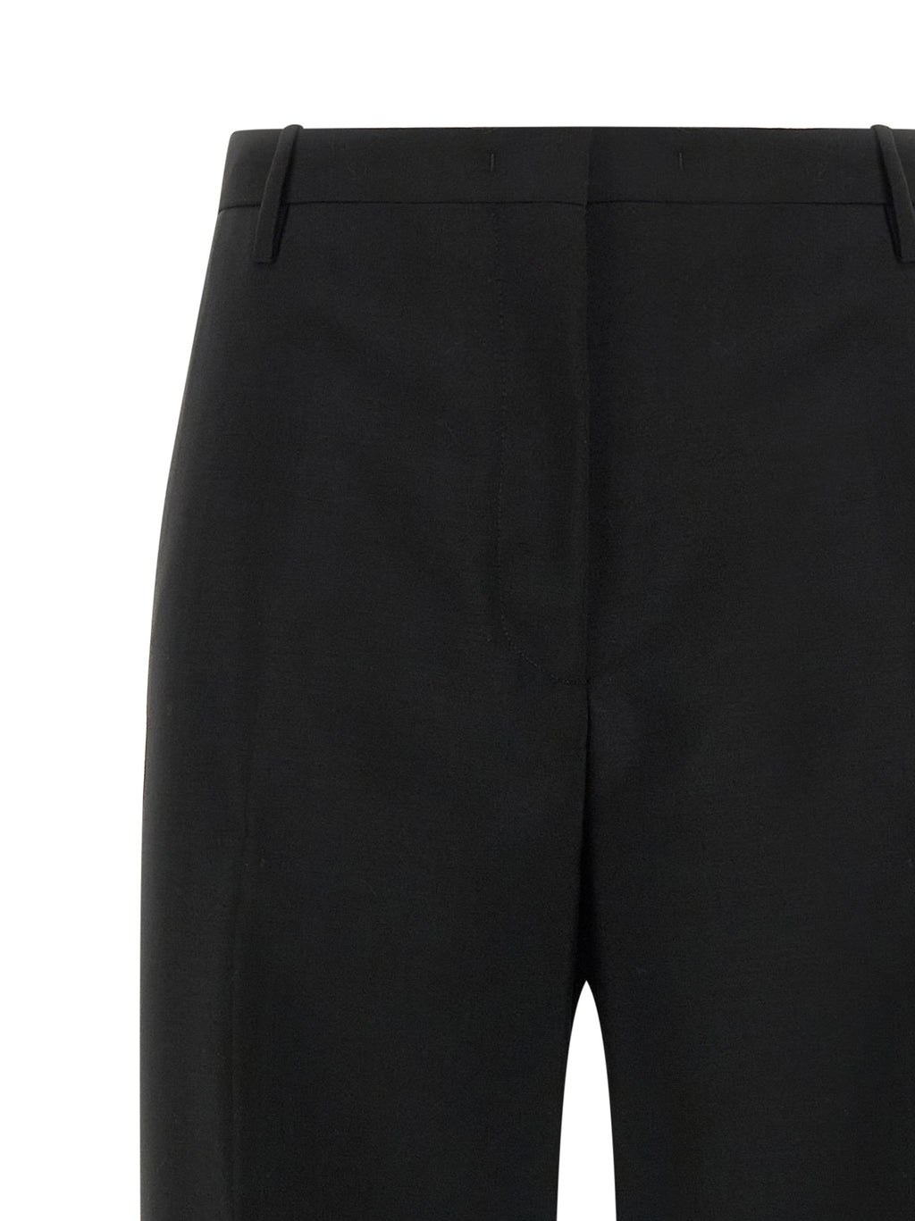 Fendi Black Mohair Dress Pants