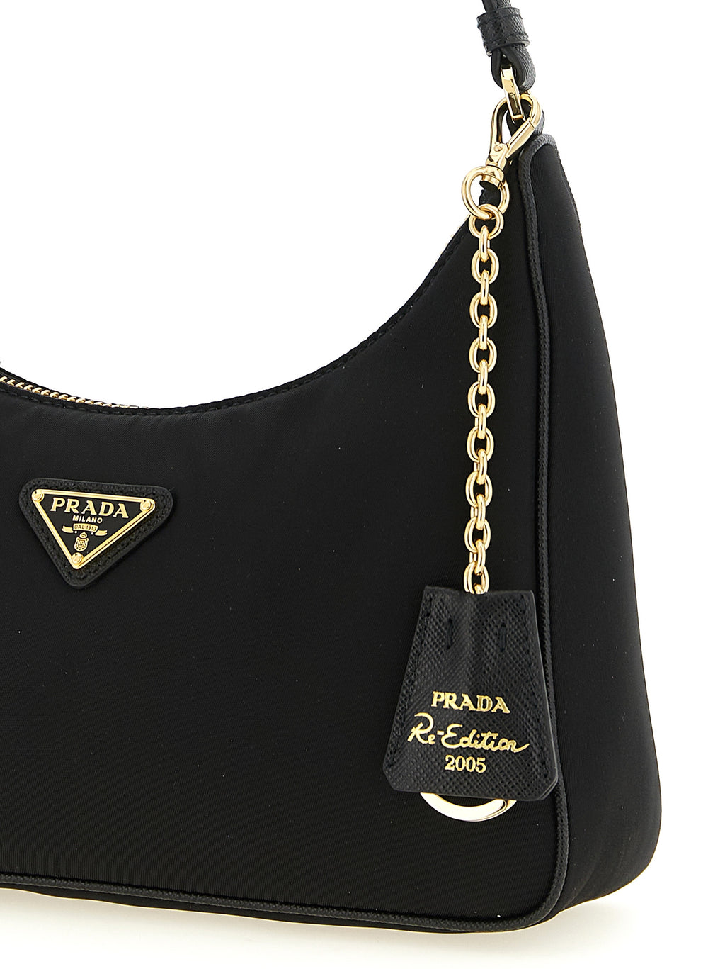 Prada Black Recycled Polyamide Shoulder Bag