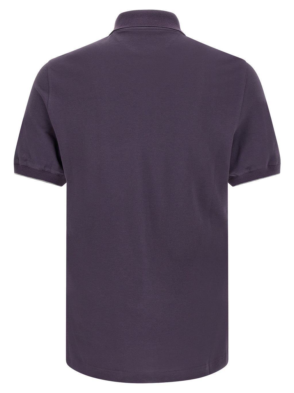 Brunello Cucinelli Purple Cotton Polo Shirt