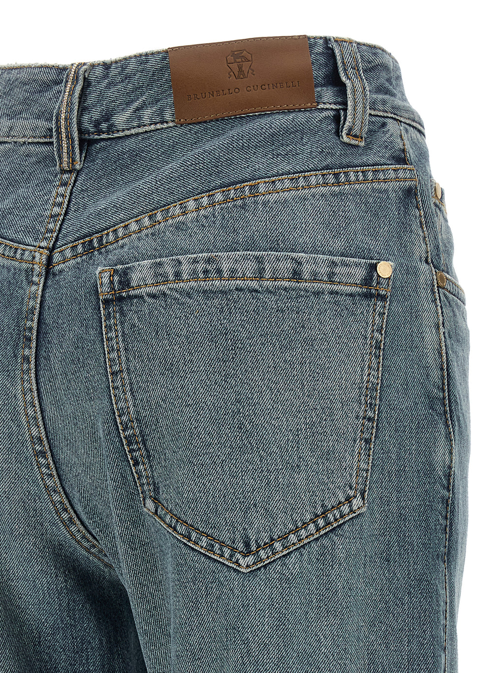 Brunello Cucinelli Blue Cotton Jeans Denim