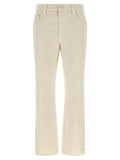 Brunello Cucinelli Beige Cotton Straight-Leg Jeans