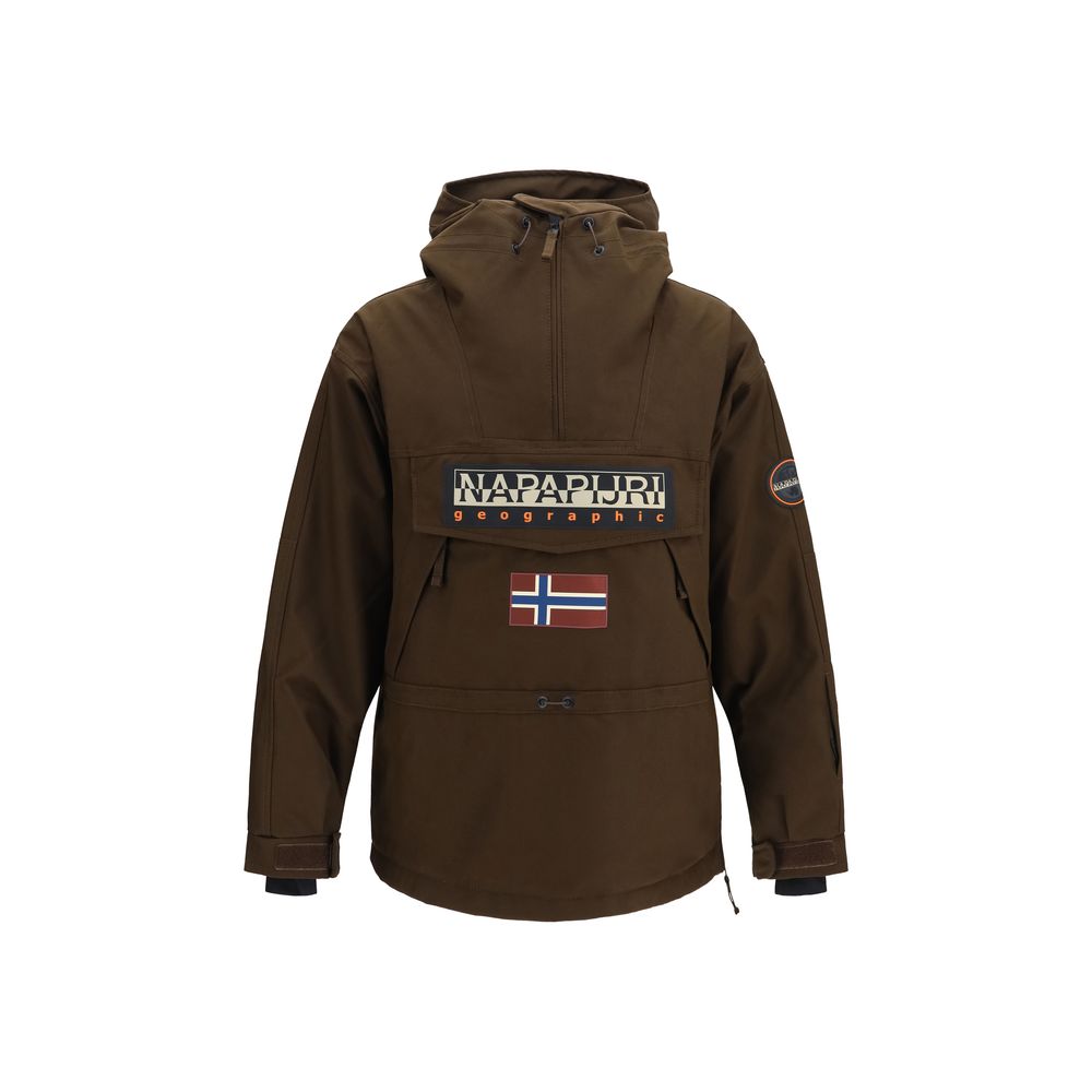 Napapijri Brown Polyamide Shell Jacket