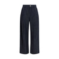 Brunello Cucinelli Blue Cotton Casual Pants