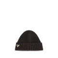 Prada Brown Wool Oves Aries Beanie
