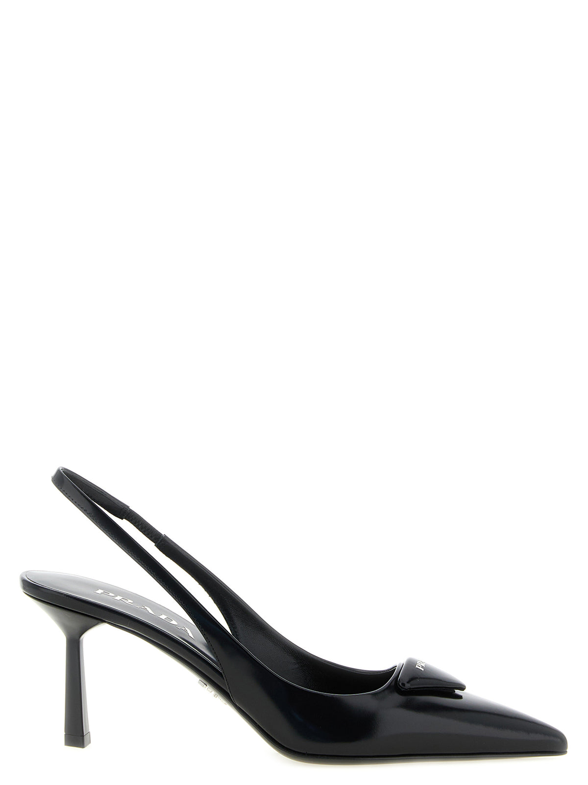 Prada Black Calfskin High Heel Pumps