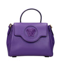 Versace Purple Leather Handbag