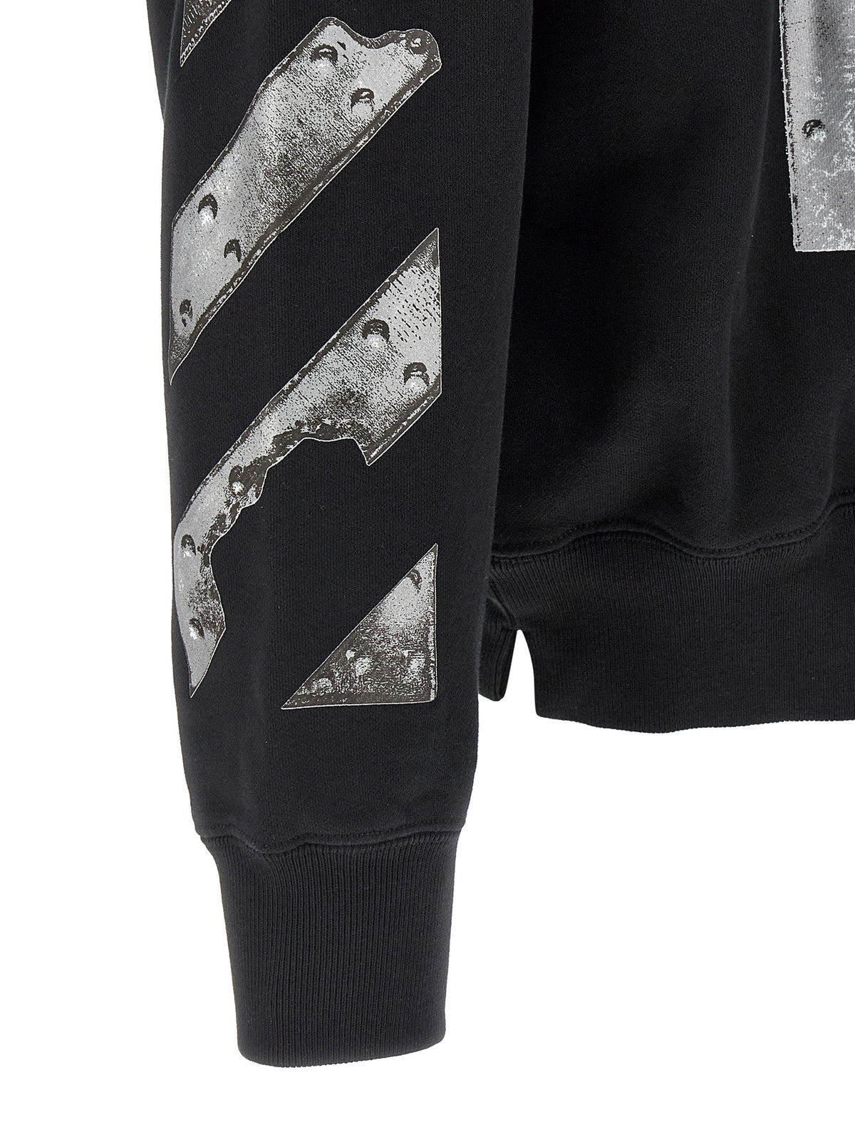 Off-White Black Cotton Sweatshirt