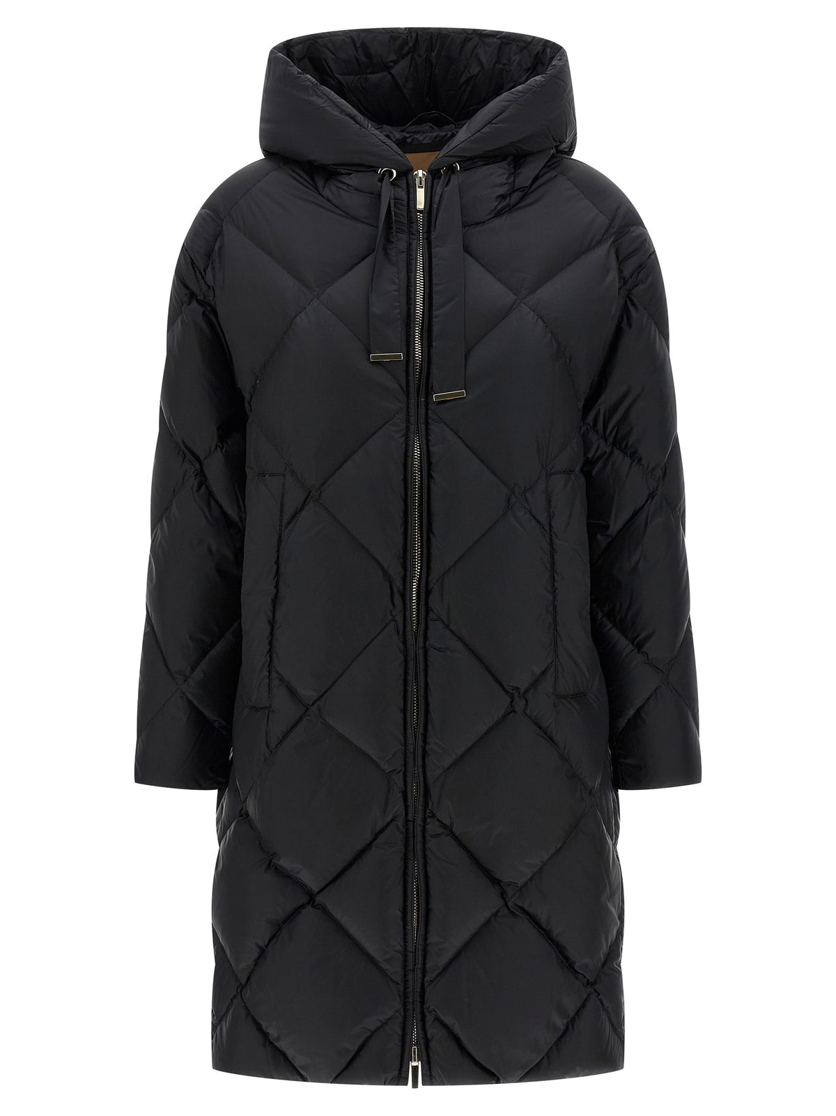 Max Mara Black Polyamide Full-Length Jacket