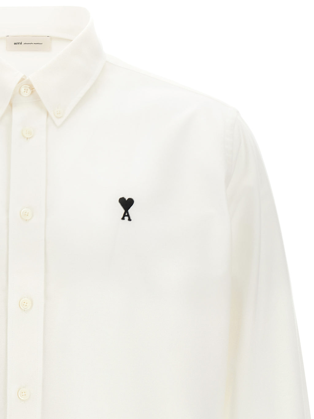 Ami Paris White Cotton Blouse