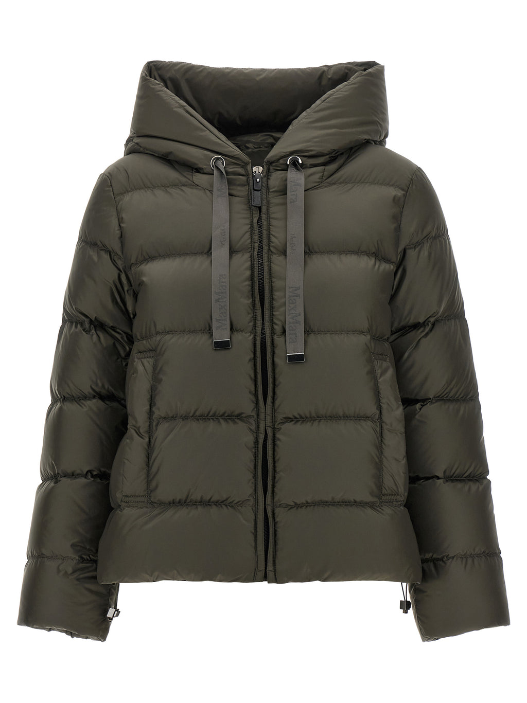 Max Mara Bicolor Polyester Full-Length Jacket