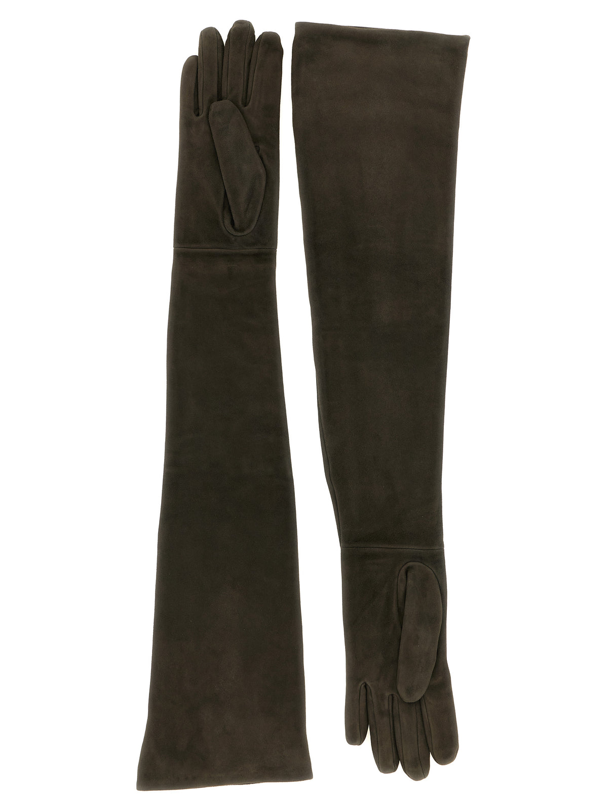 Max Mara Brown Lamb Leather Gloves