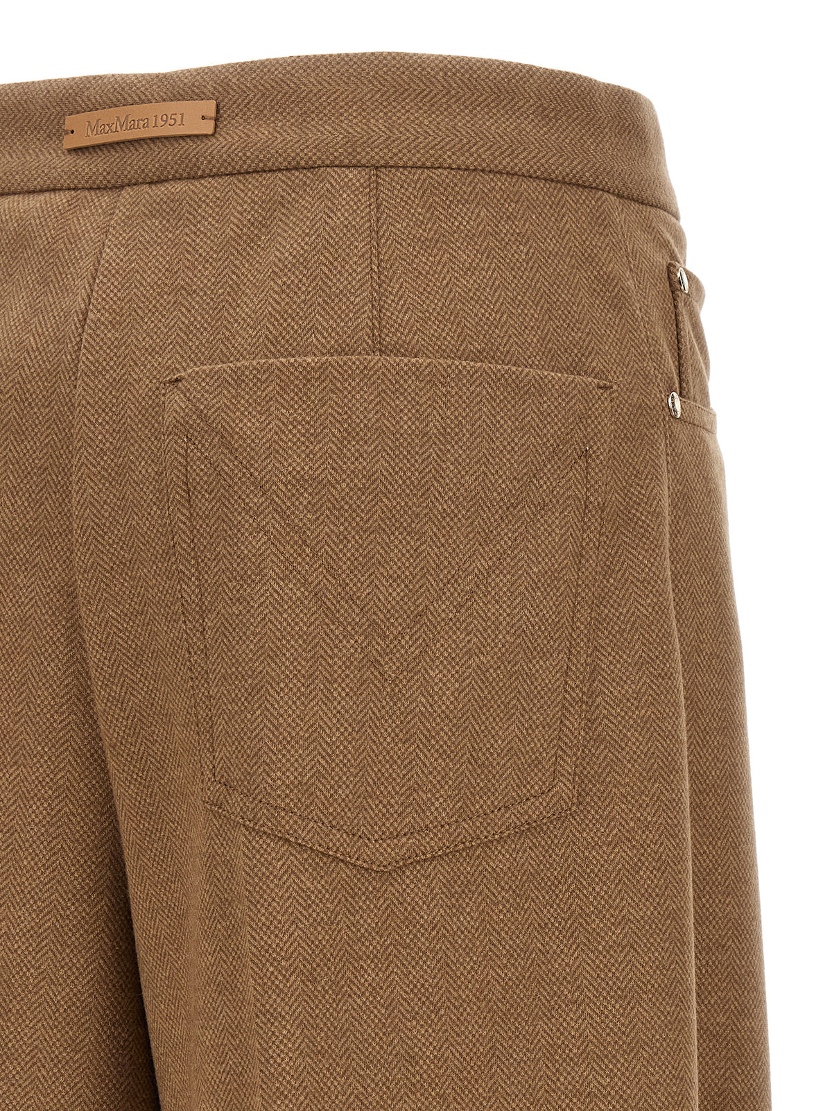 Max Mara Brown Triacetate Casual Pants