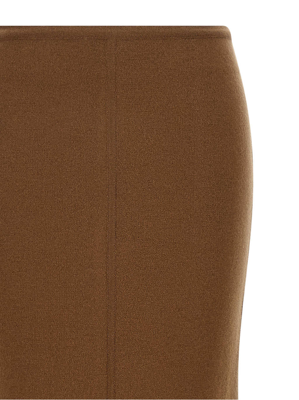 Max Mara Brown Virgin Wool Mini Skirt
