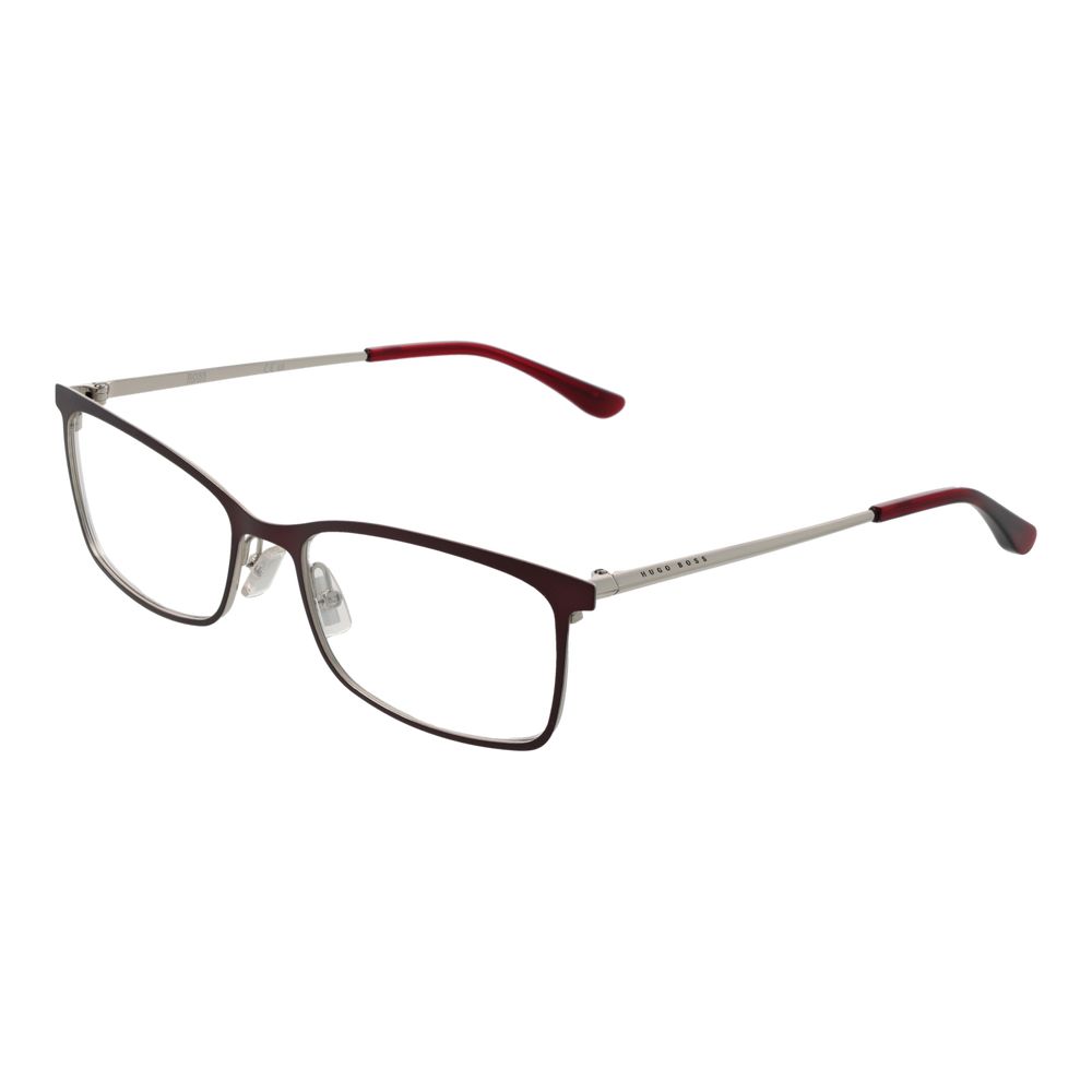 Hugo Boss Burgundy Stainless Steel Glasses (Frames)