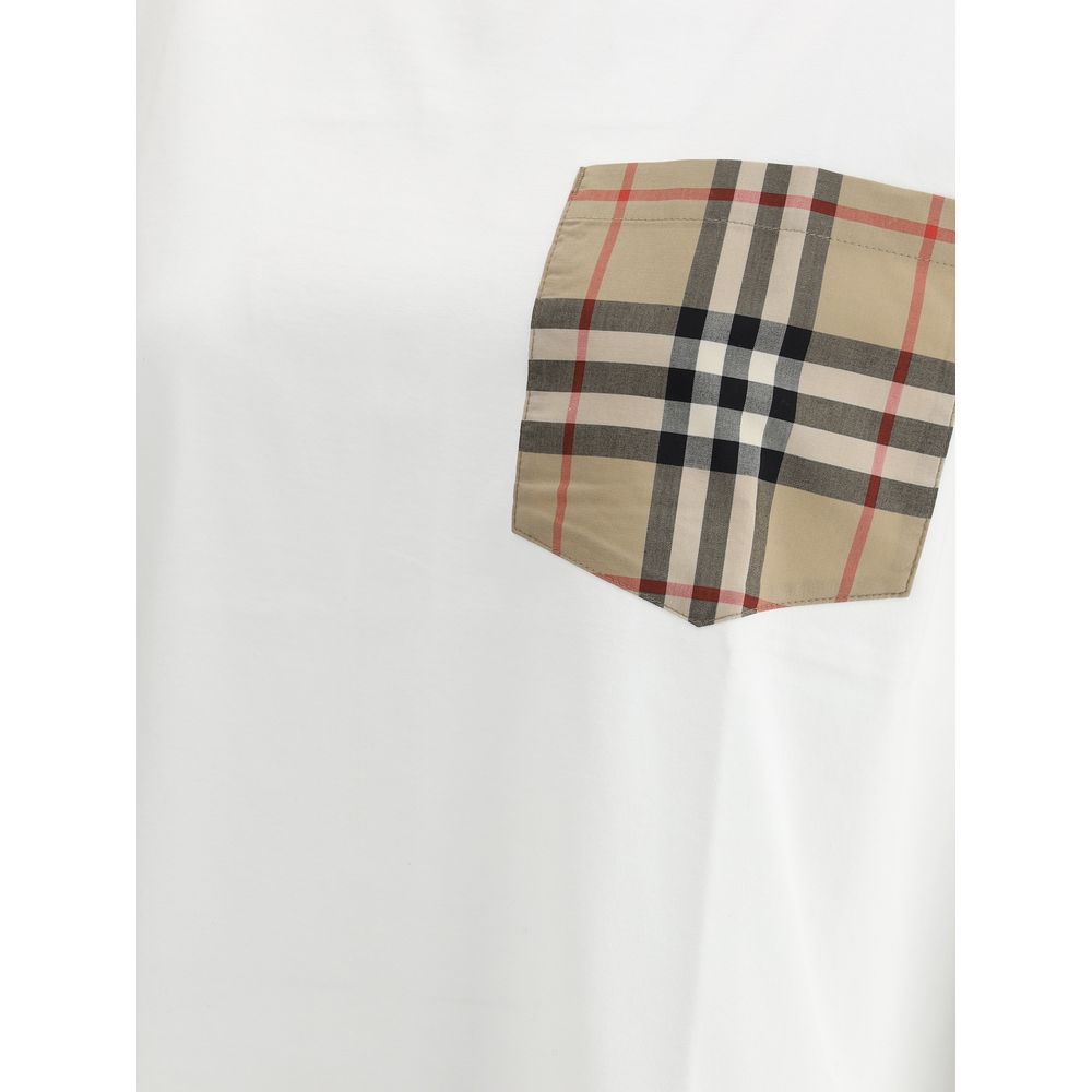 Burberry White Cotton T-Shirt