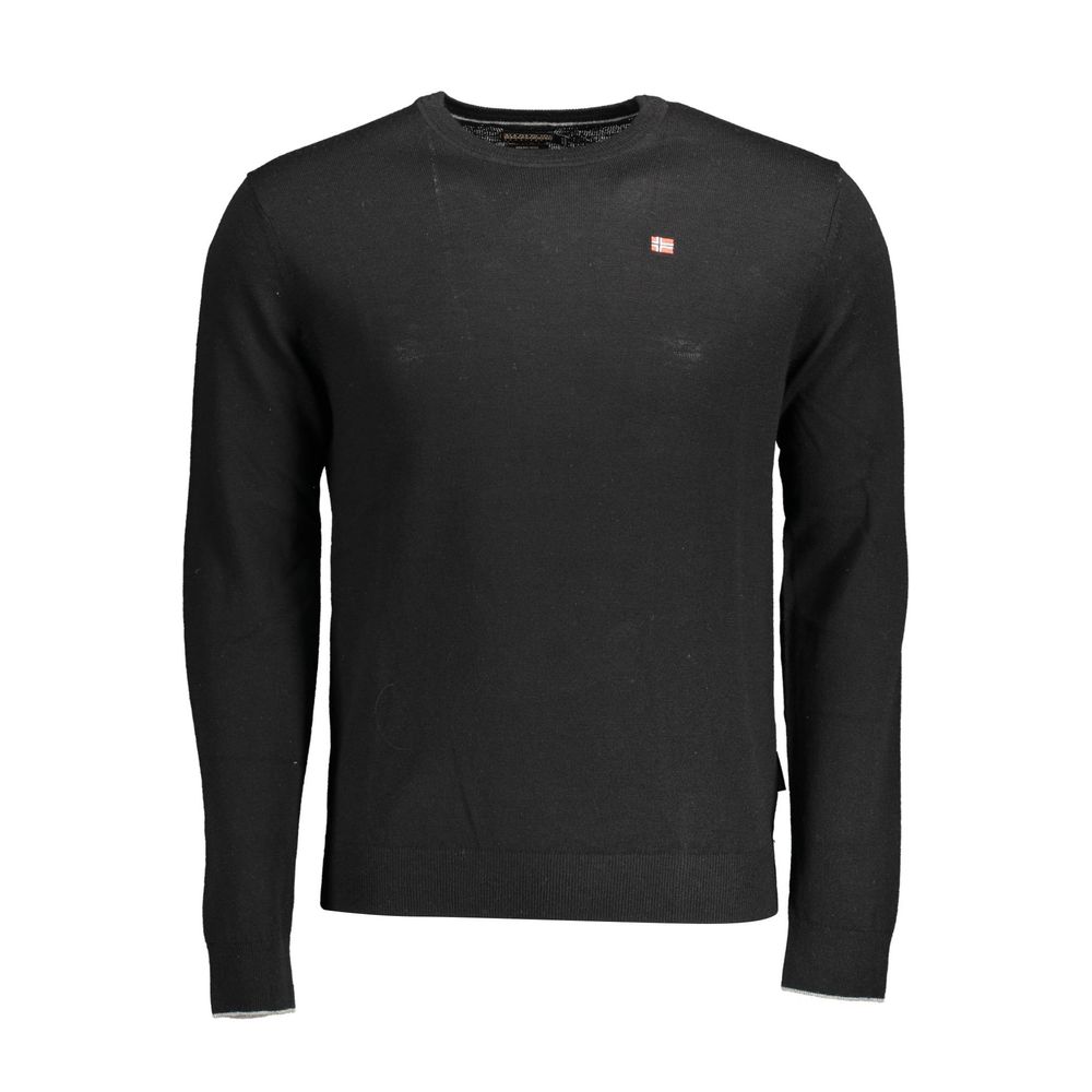 Napapijri Black Wool Mens Sweater