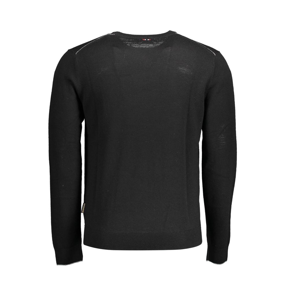Napapijri Black Wool Mens Sweater