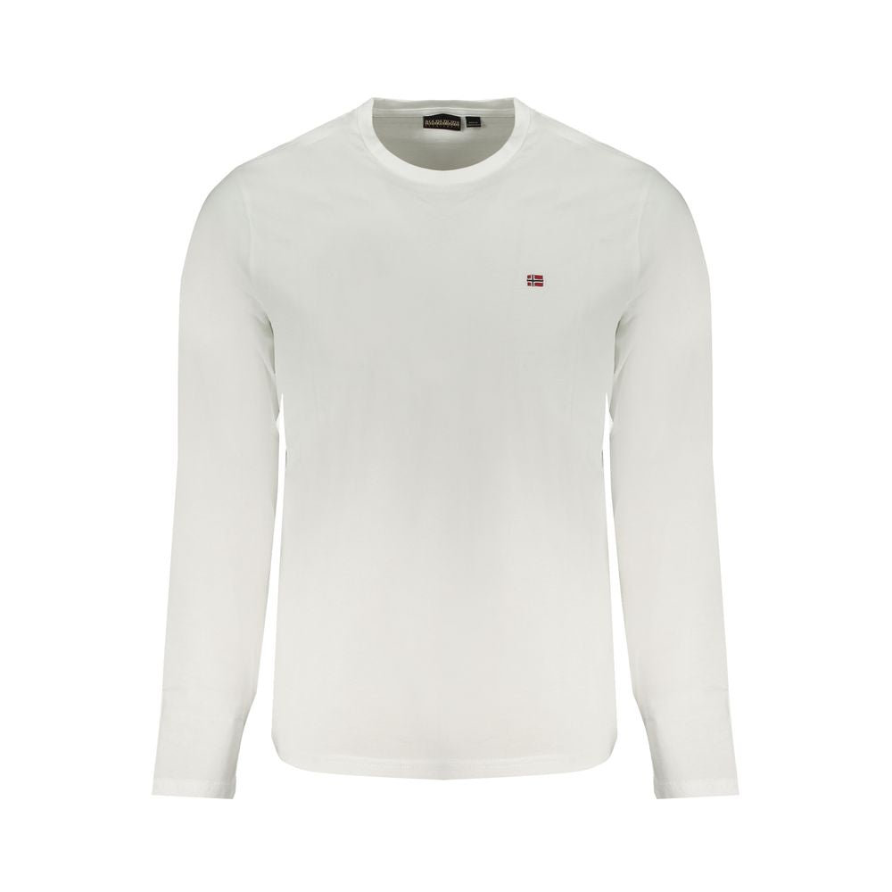 Napapijri White Cotton Men T-Shirt