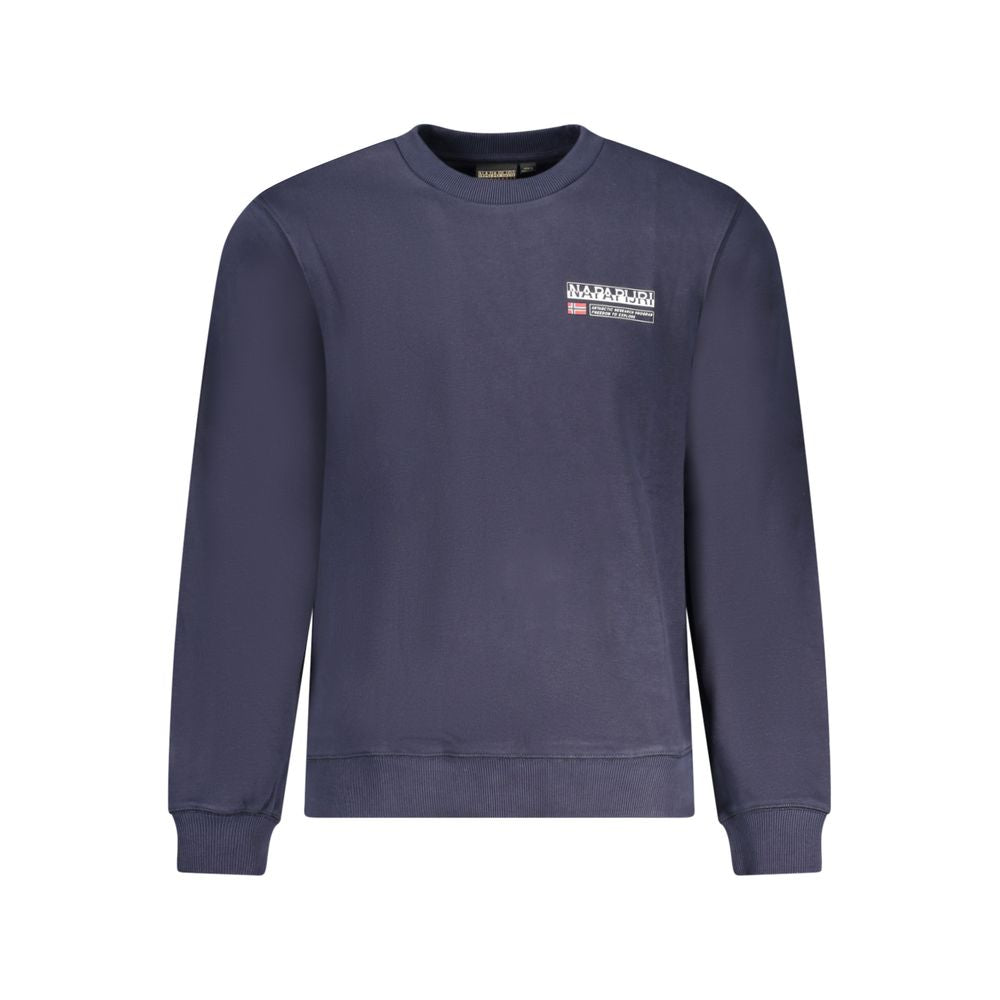 Napapijri Blue Cotton Men Sweatshirt