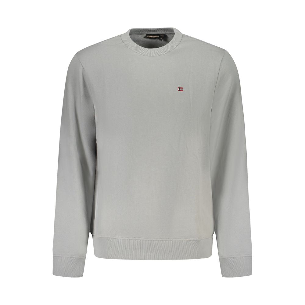 Napapijri Gray Cotton Men's Sweatshirt