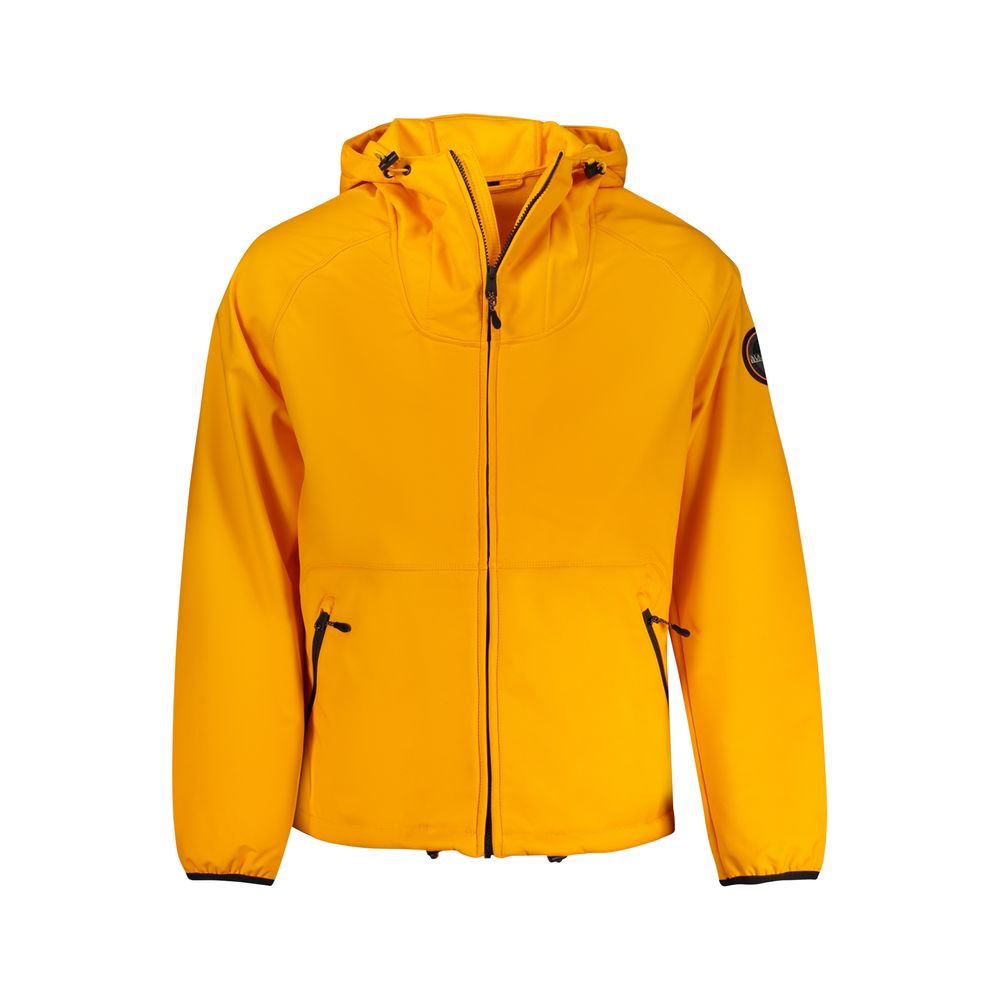Napapijri Orange Recycled Polyester Men Jacket